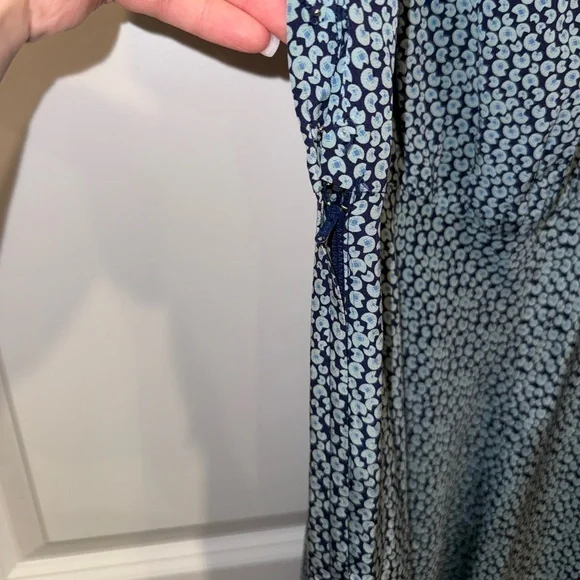 3 x 20$ Chic Blue Patterned Maxi Dress Size Medium - Picture 6 of 11